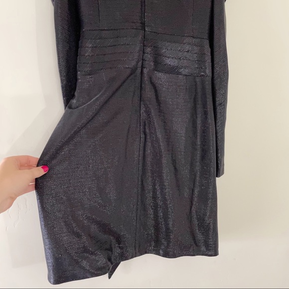Jonathan Simkhai Metallic V-neck Belted Wrap Mini Dress - Picture 13 of 16